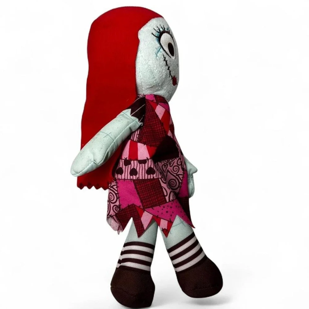 Disney Burton Nightmare‎ Before Christmas Sally Plush Doll Pink Red Kid Stuffed